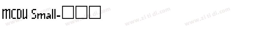 MCDU Small字体转换 MCDU Small字体转换